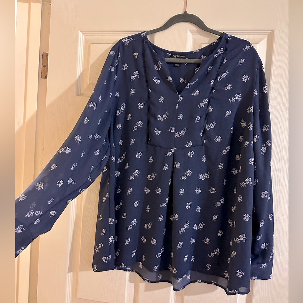 Lane Bryant size 18/20 long sleeve sheer top